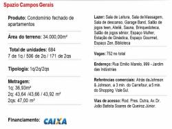 2 dormitórios para Venda em Spazio Campos Gerais - 2