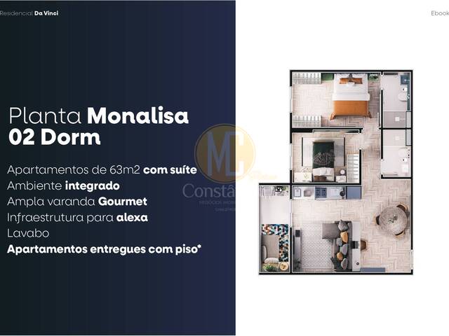 #LC1124 - Apartamento para Venda em São José dos Campos - SP - 2