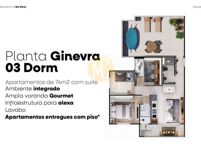 #LC1125 - Apartamento para Venda em São José dos Campos - SP - 2