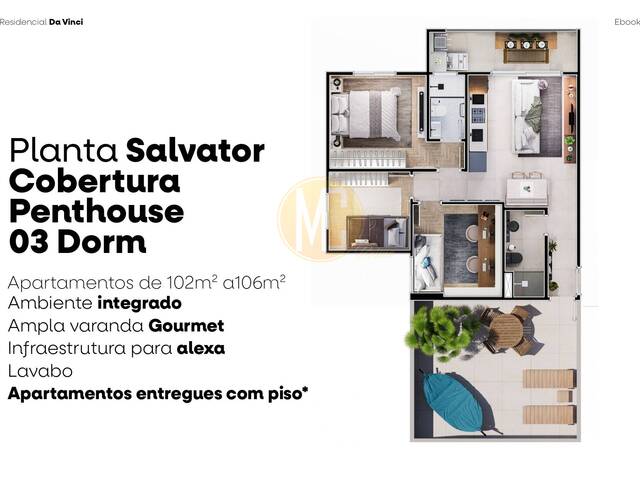 #LC1126 - Apartamento para Venda em São José dos Campos - SP - 2